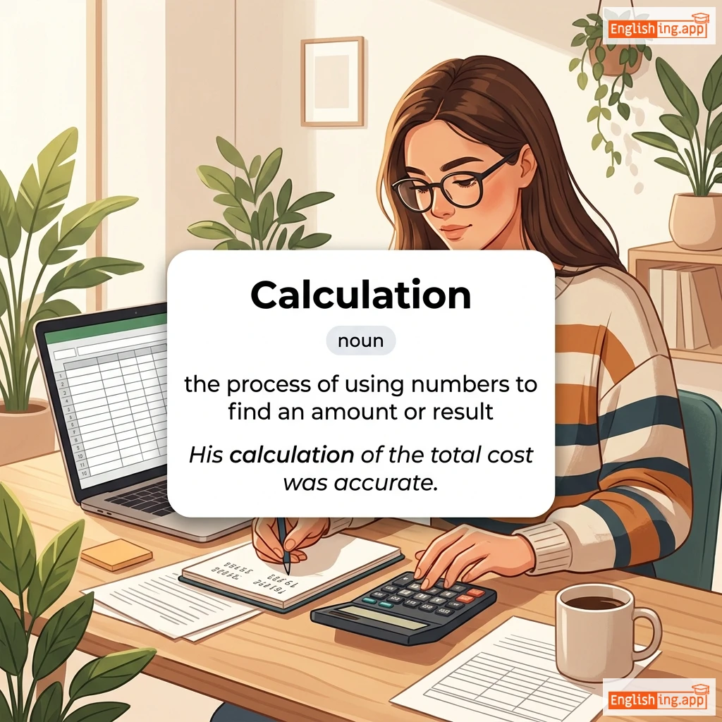 Calculation definition card — visual illustration of the meaning