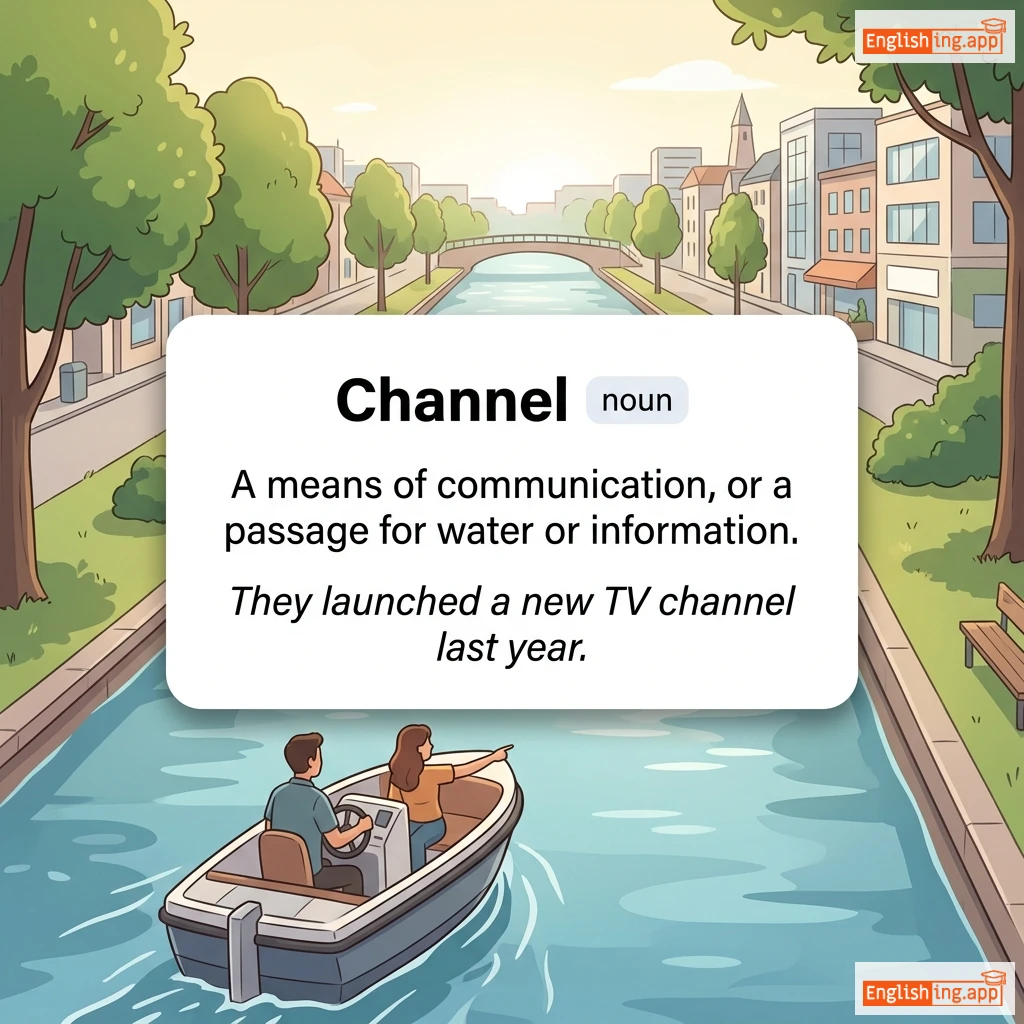 Channel definition card — visual illustration of the meaning