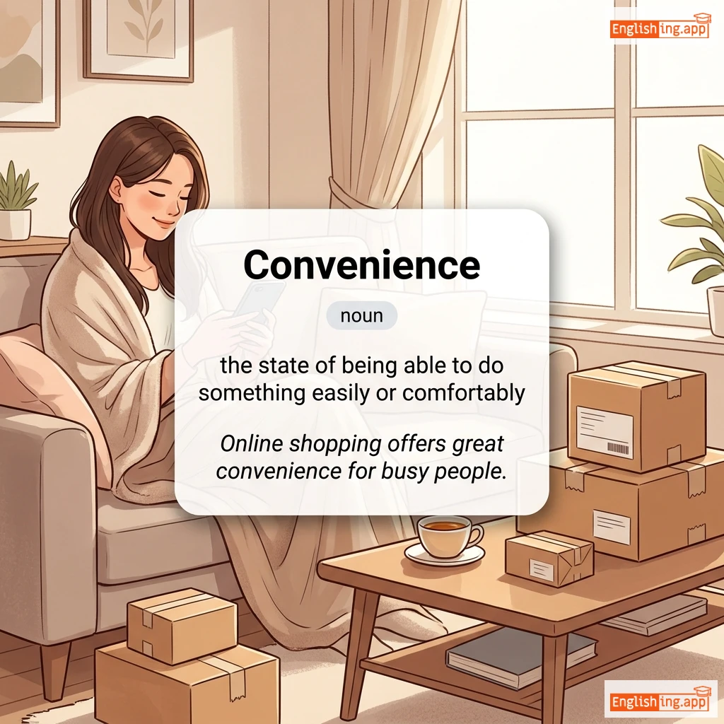 Convenience definition card — visual illustration of the meaning