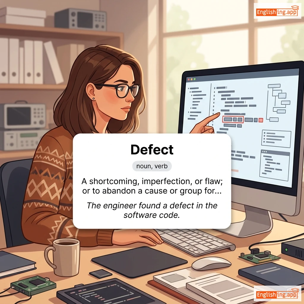 Defect definition card — visual illustration of the meaning