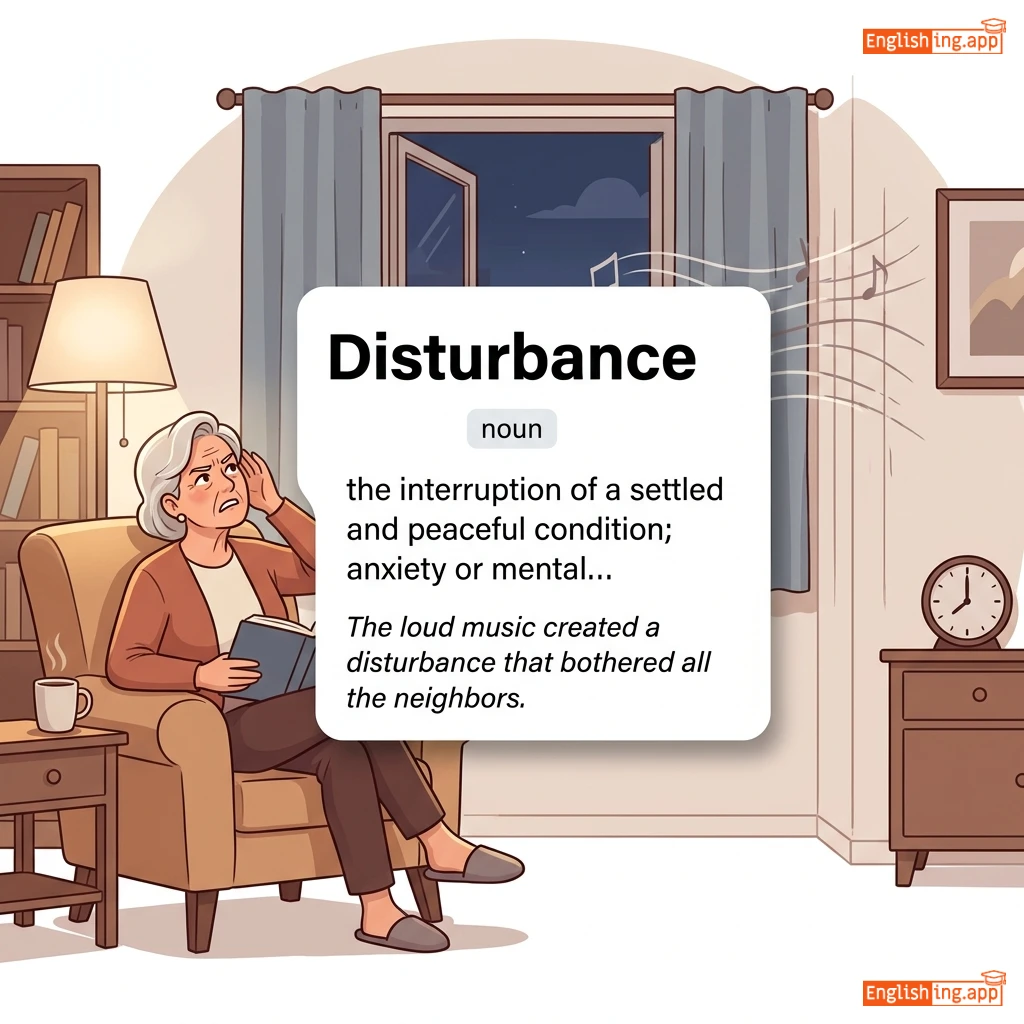 Disturbance definition card — visual illustration of the meaning