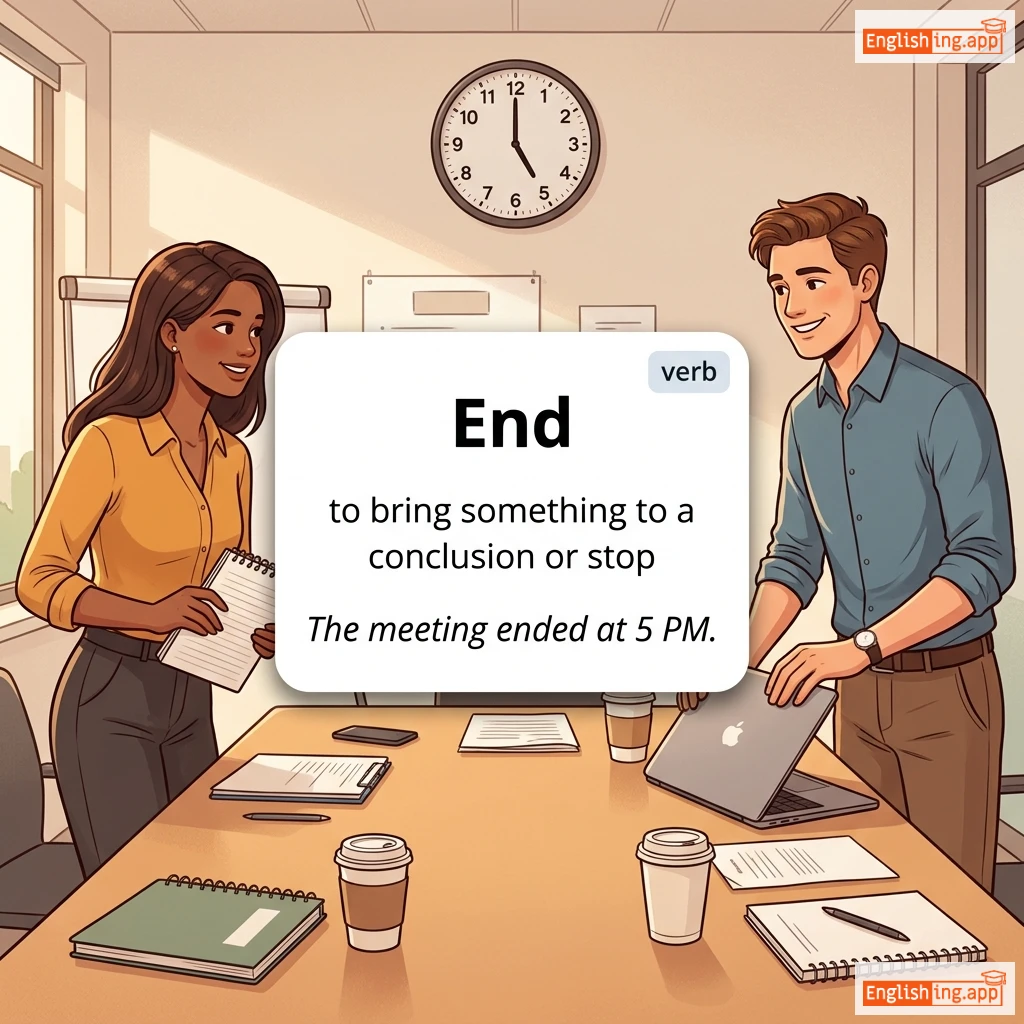 End definition card — visual illustration of the meaning