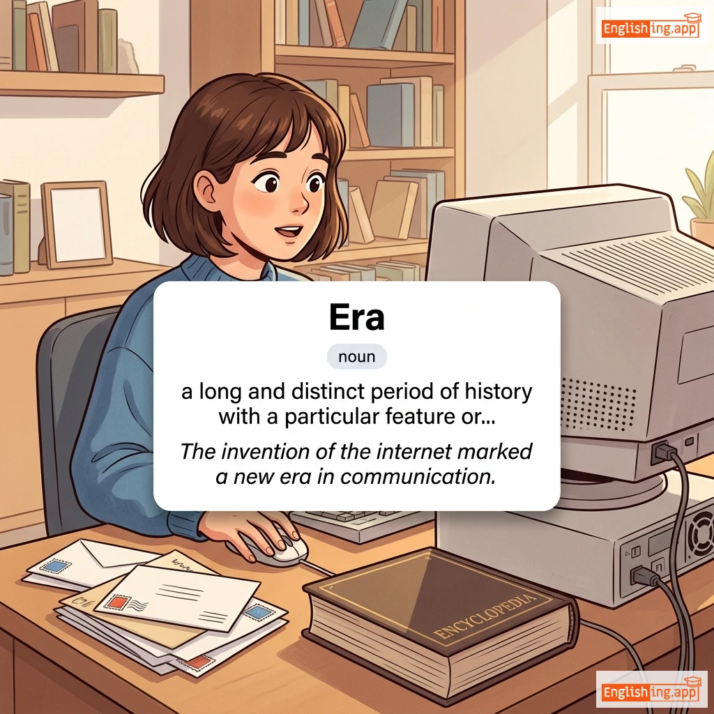 Era definition card — visual illustration of the meaning