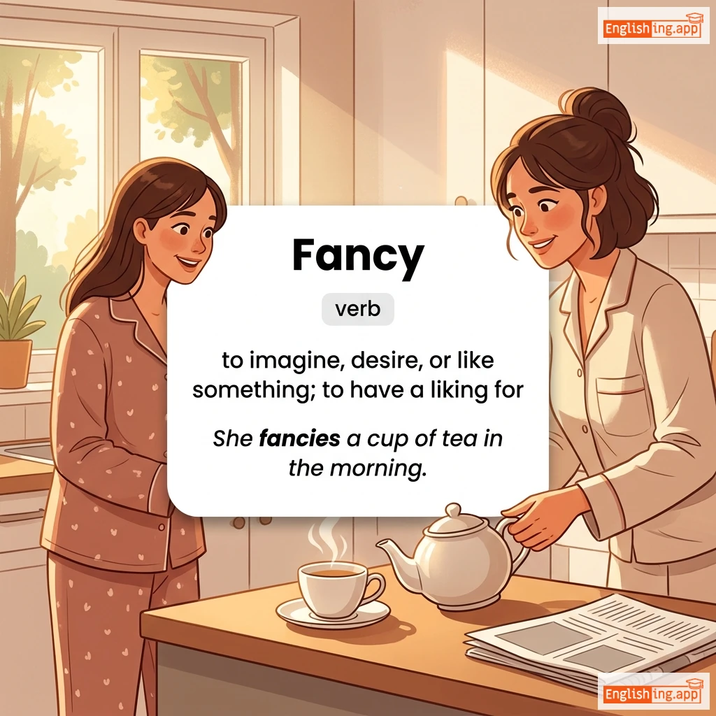 Fancy definition card — visual illustration of the meaning