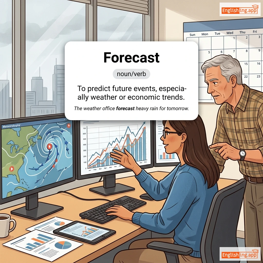 Forecast definition card — visual illustration of the meaning