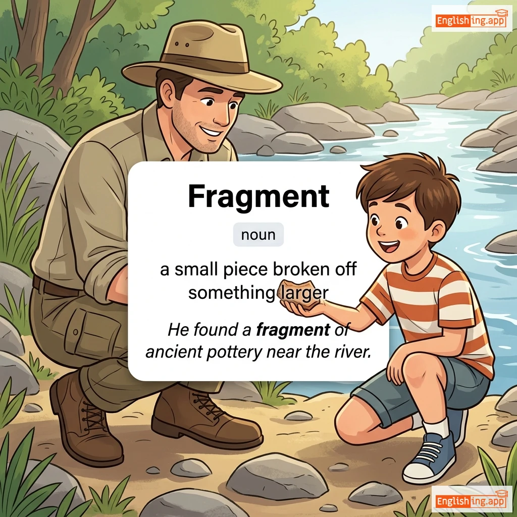 Fragment definition card — visual illustration of the meaning