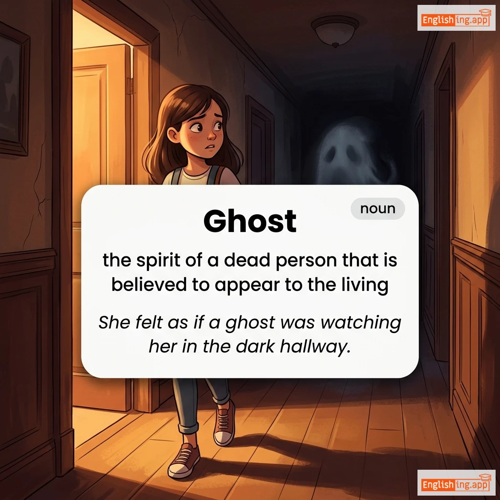 Ghost definition card — visual illustration of the meaning
