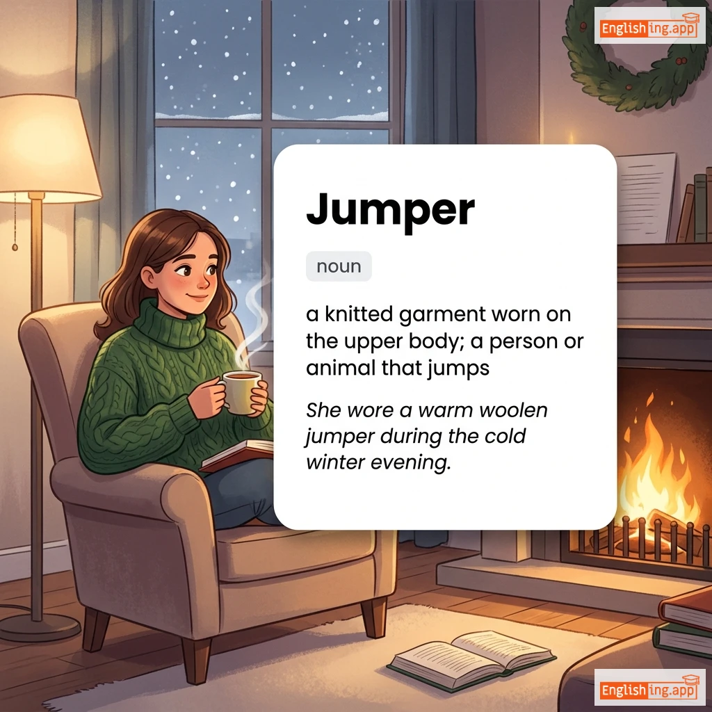 Jumper definition card — visual illustration of the meaning