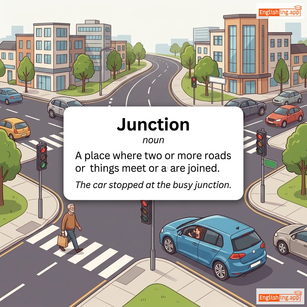 Junction definition card — visual illustration of the meaning