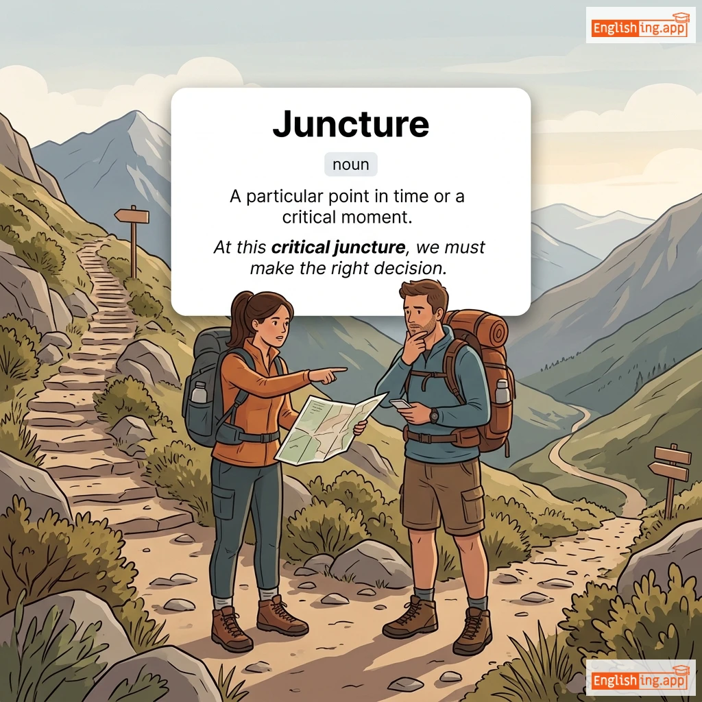 Juncture definition card — visual illustration of the meaning