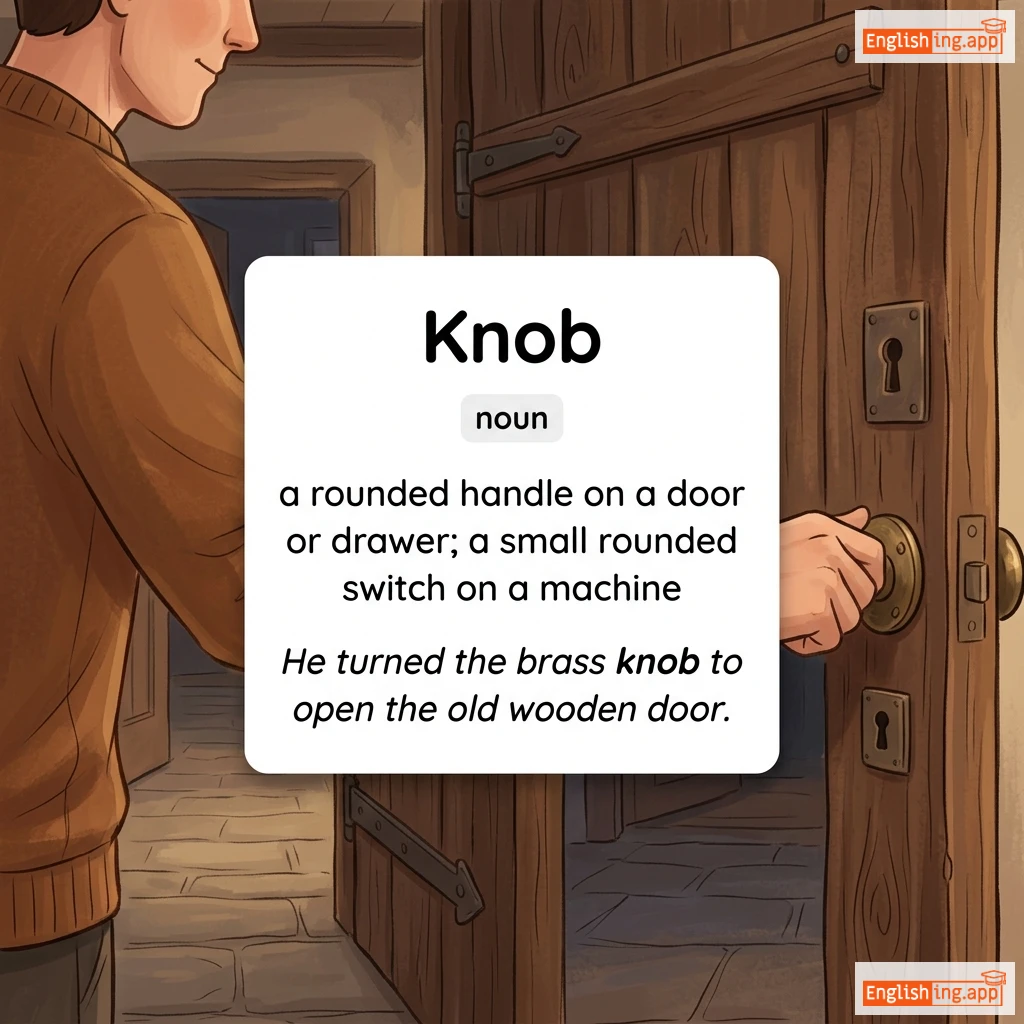 Knob definition card — visual illustration of the meaning