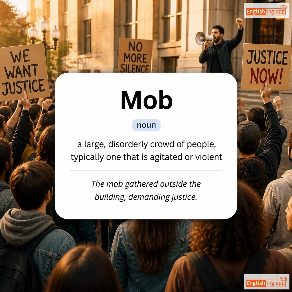 Mob definition card — visual illustration of the meaning