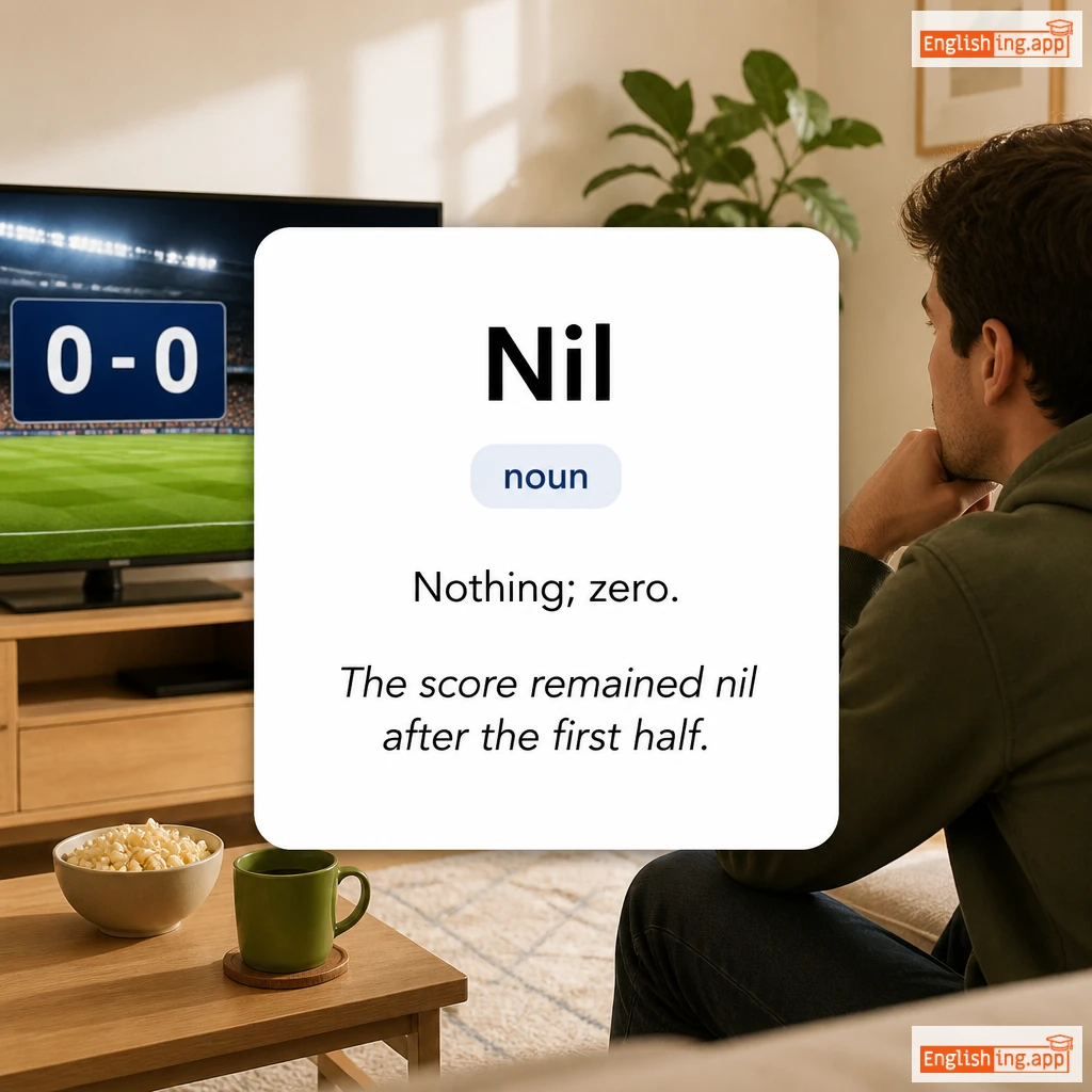 Nil definition card — visual illustration of the meaning