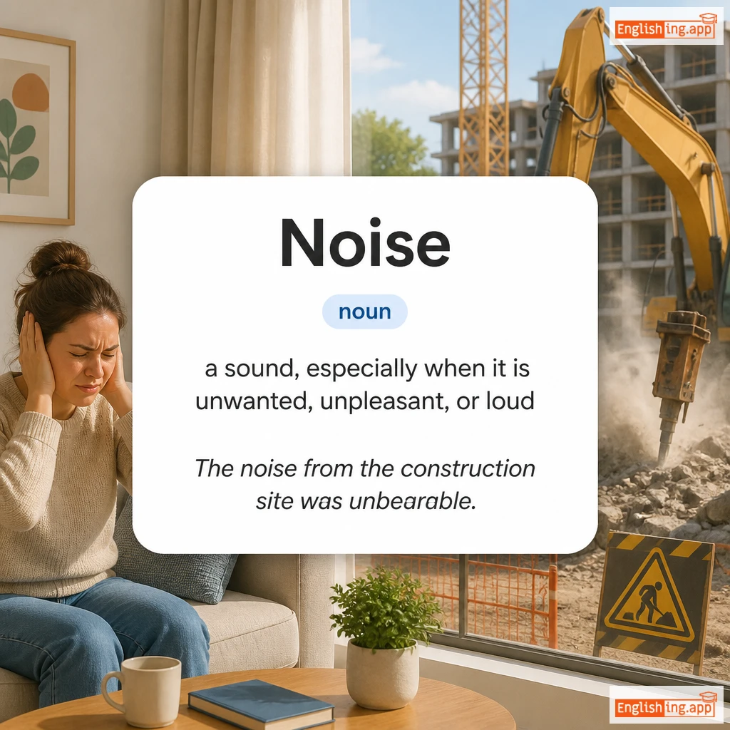 Noise definition card — visual illustration of the meaning