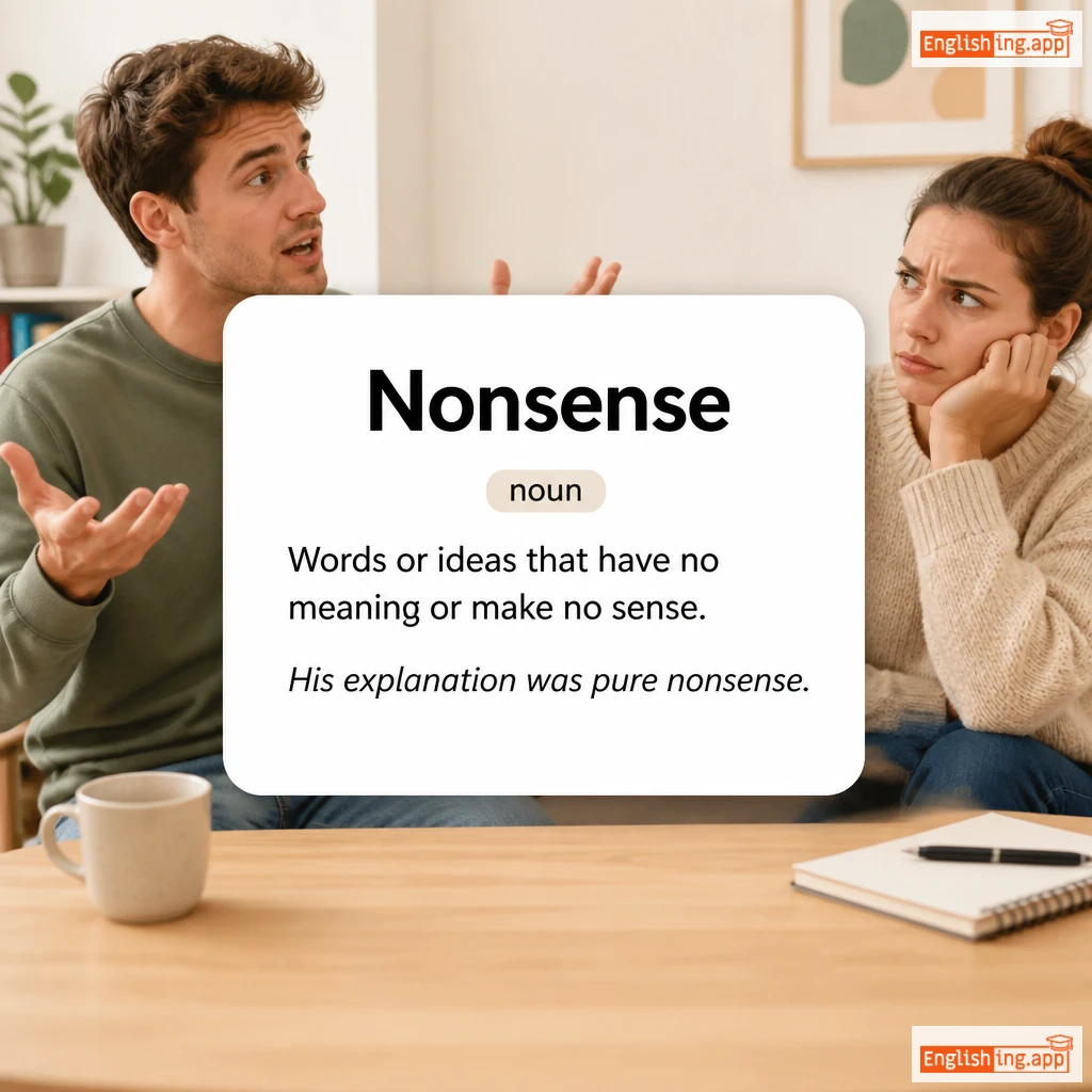 Nonsense definition card — visual illustration of the meaning