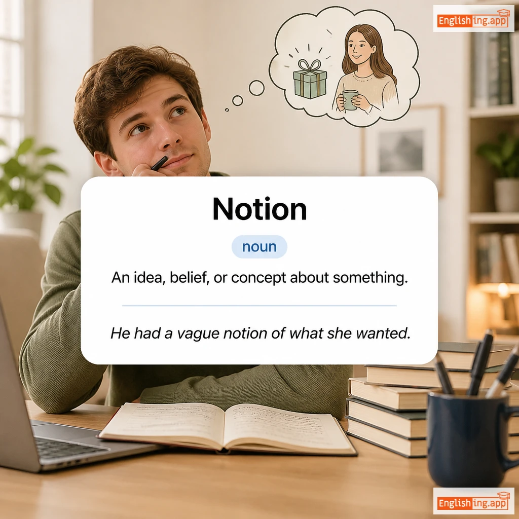 Notion definition card — visual illustration of the meaning
