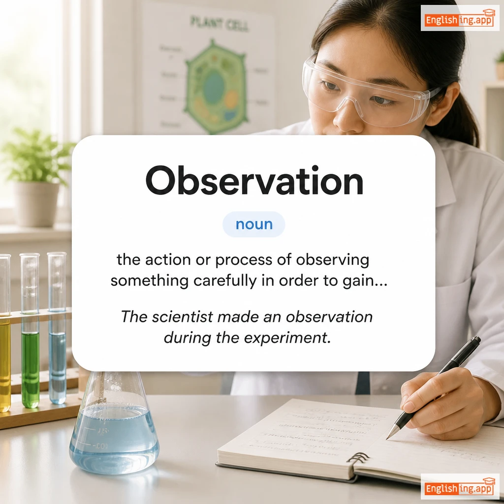 Observation definition card — visual illustration of the meaning