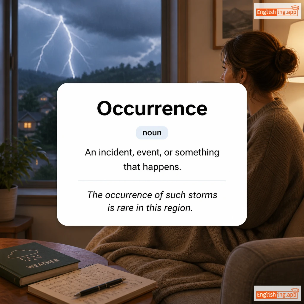 Occurrence definition card — visual illustration of the meaning