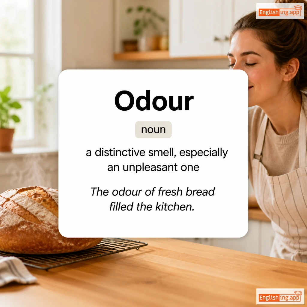 Odour definition card — visual illustration of the meaning