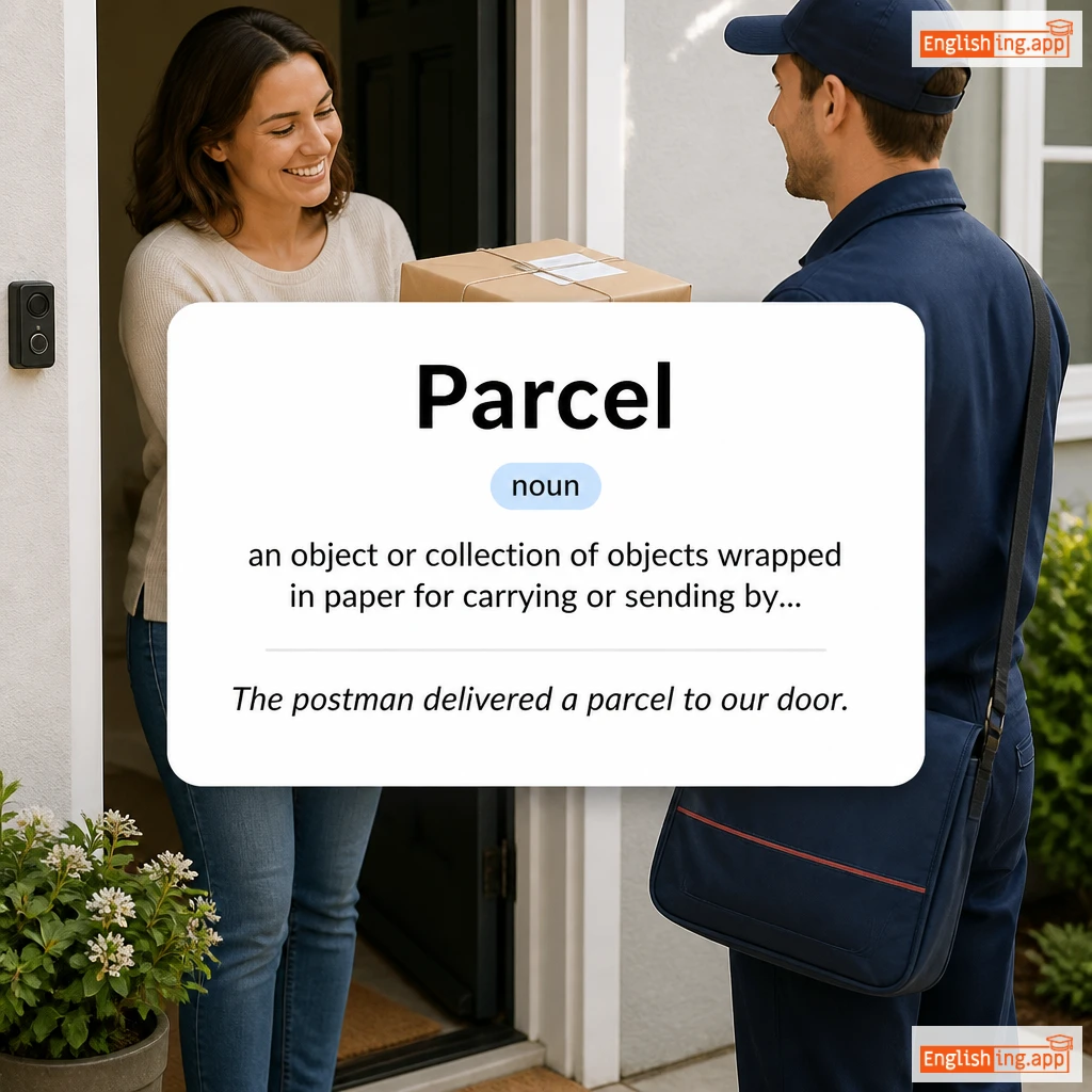 Parcel definition card — visual illustration of the meaning