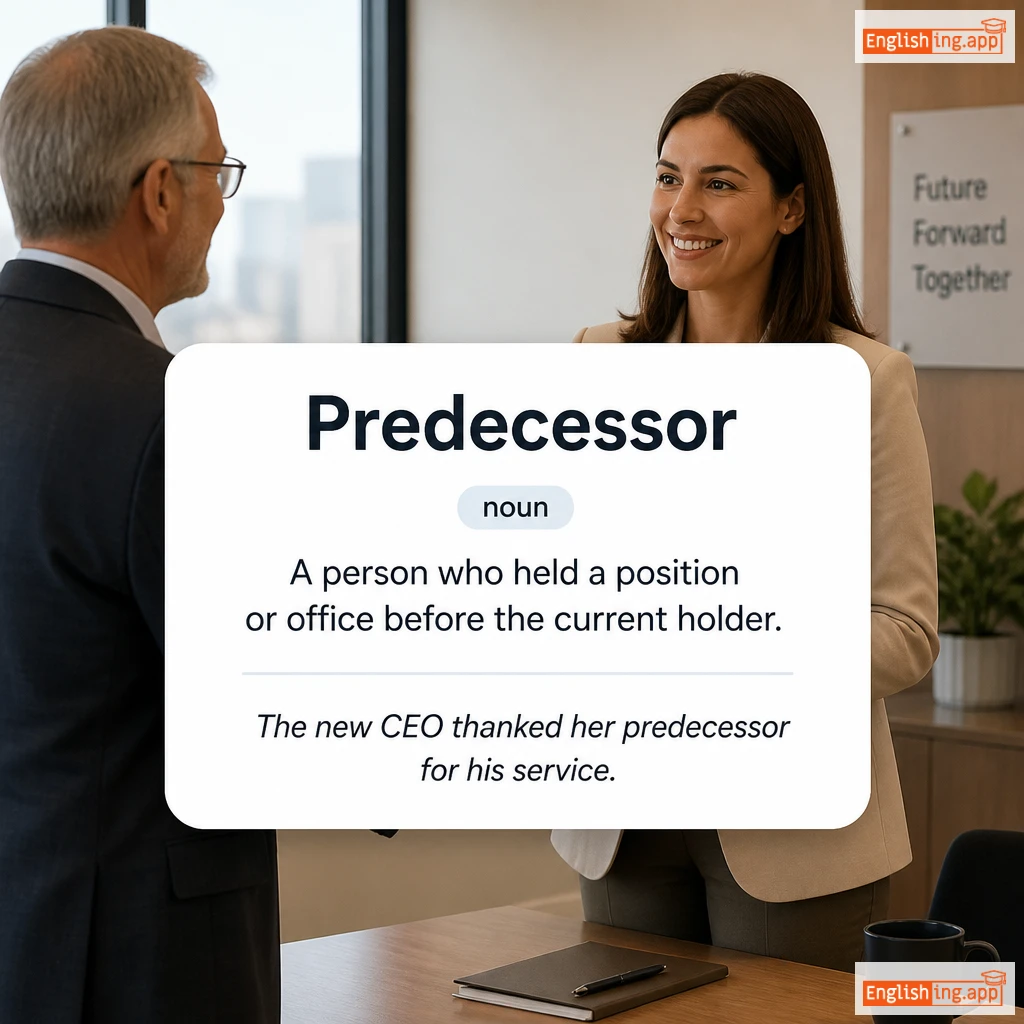 Predecessor definition card — visual illustration of the meaning