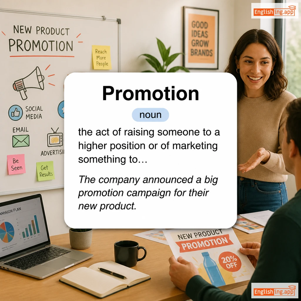 Promotion definition card — visual illustration of the meaning