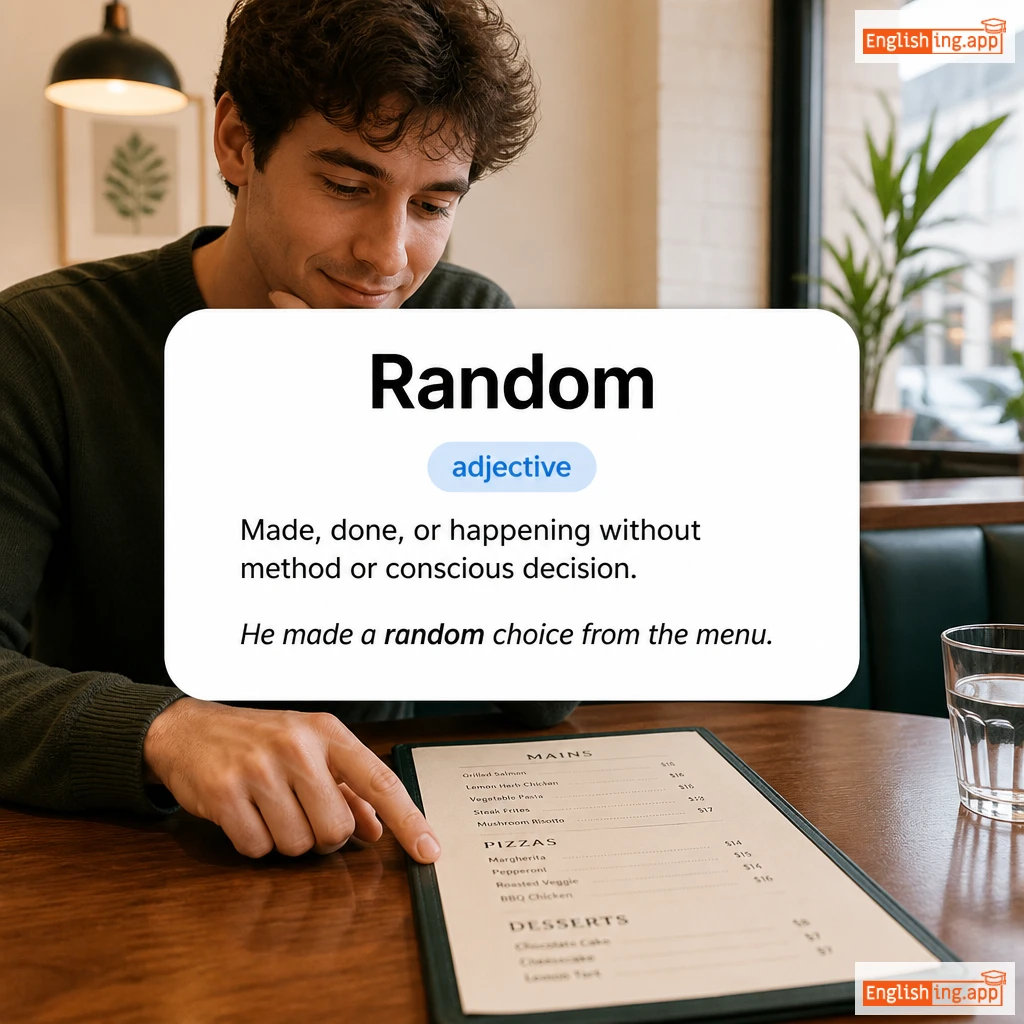 Random definition card — visual illustration of the meaning