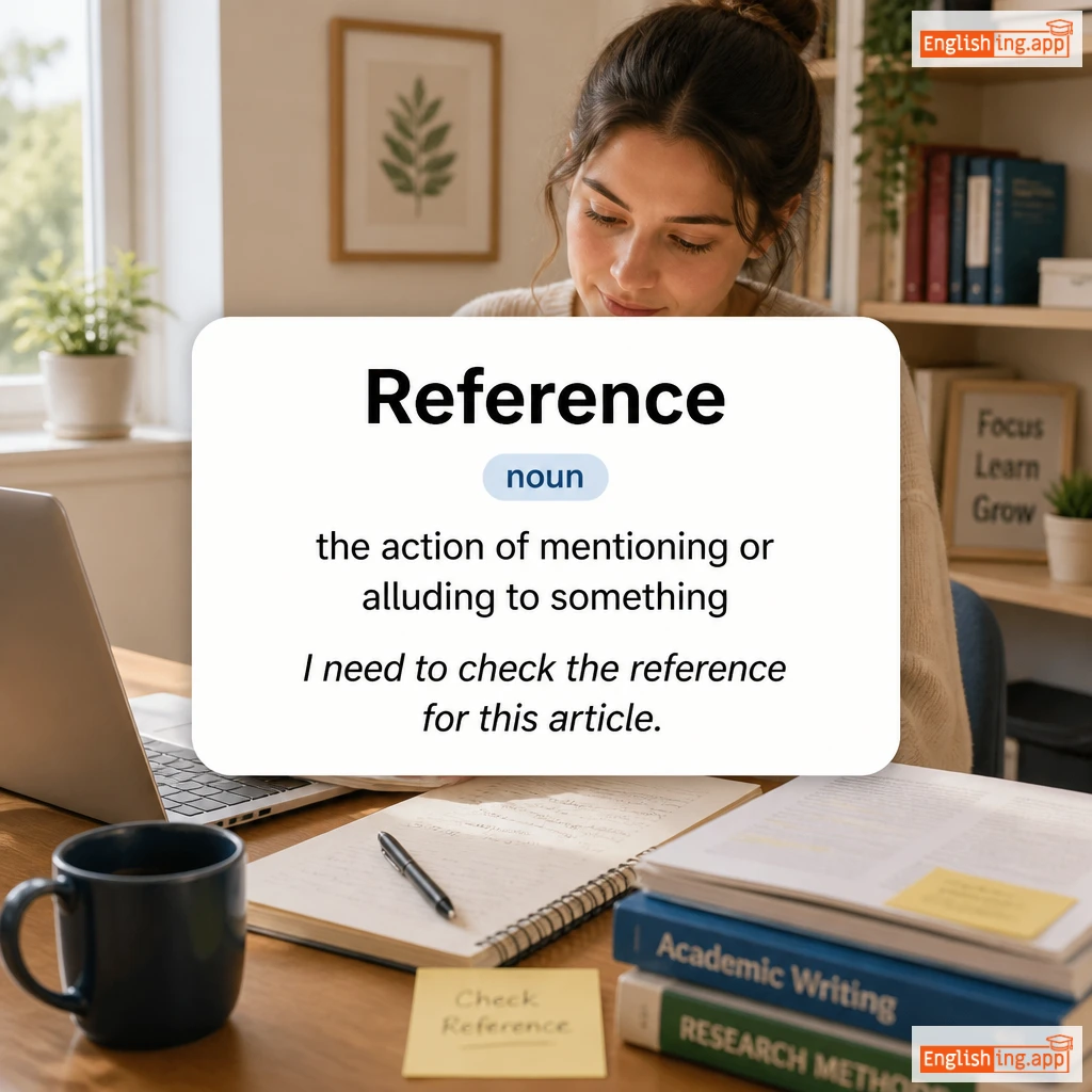 Reference definition card — visual illustration of the meaning
