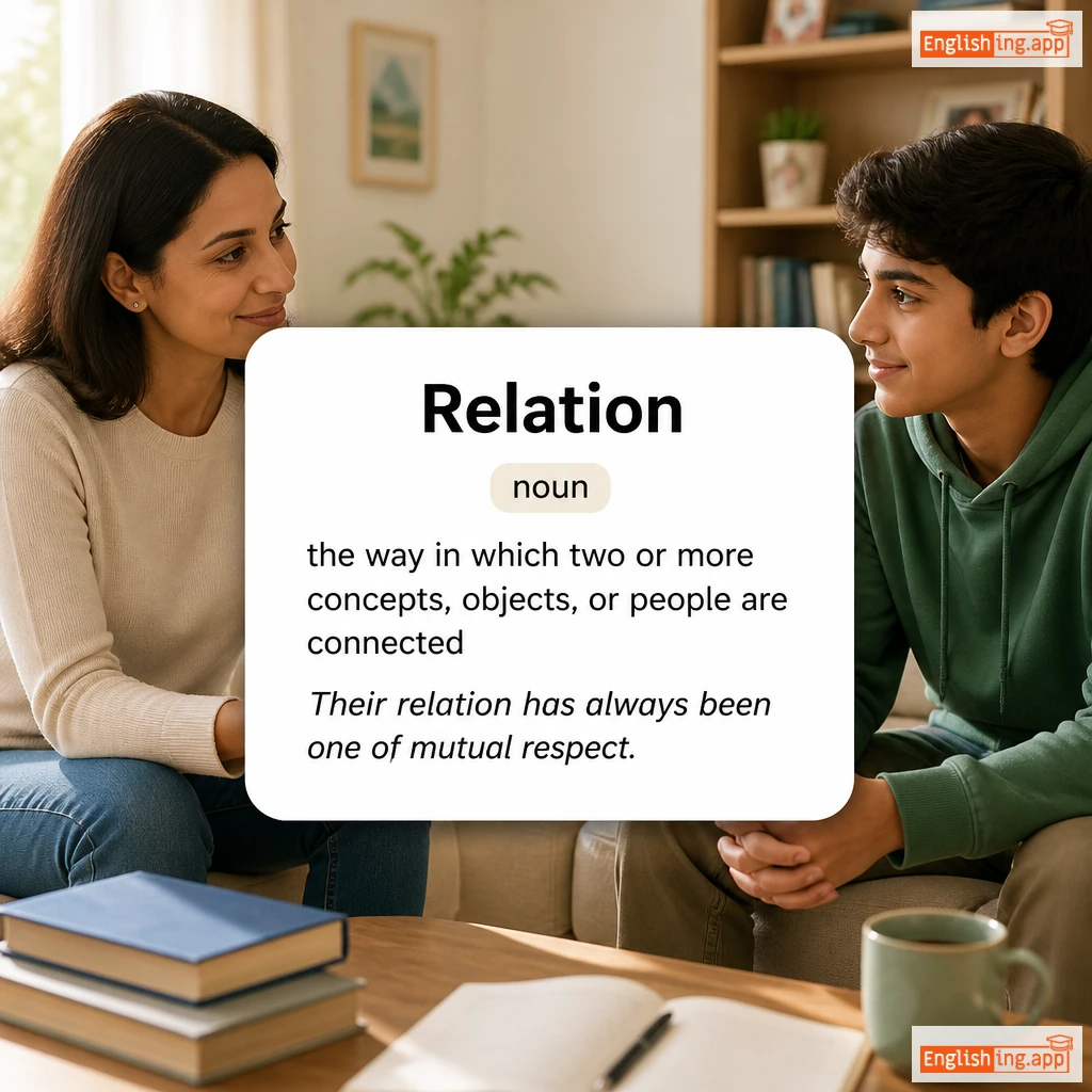 Relation definition card — visual illustration of the meaning