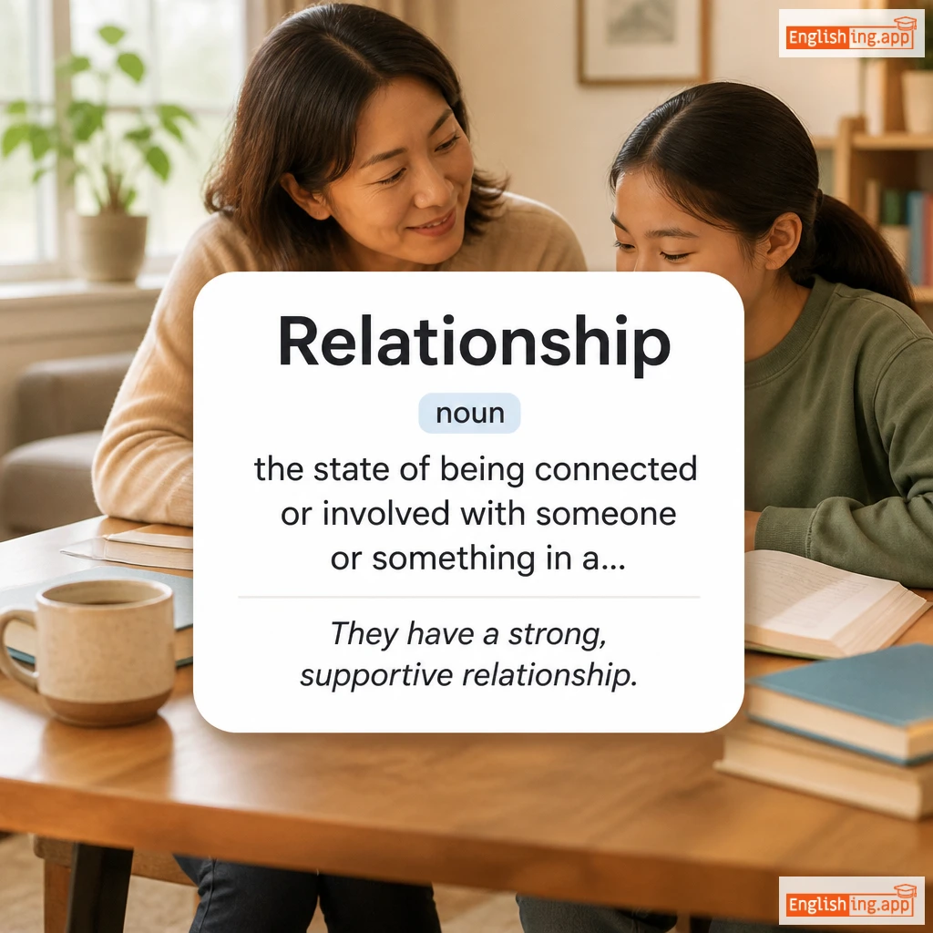 Relationship definition card — visual illustration of the meaning