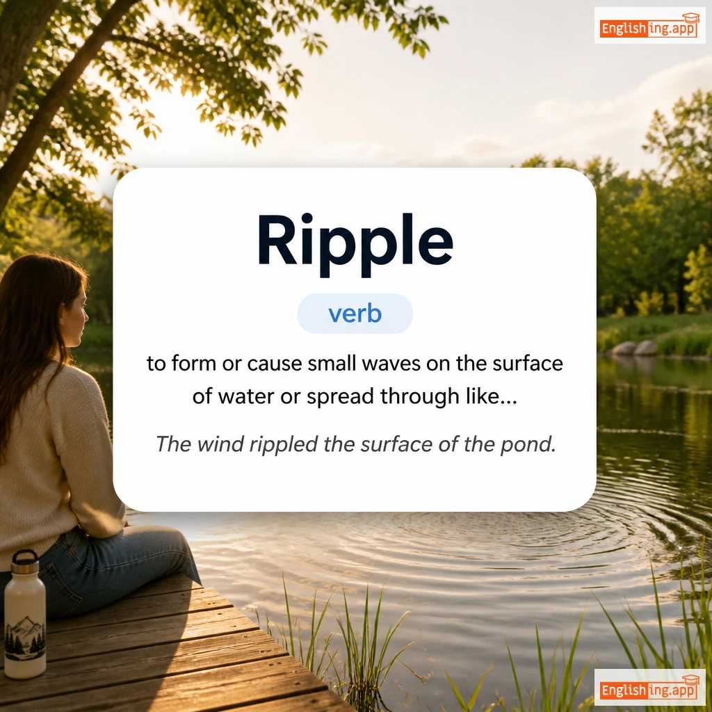 Ripple definition card — visual illustration of the meaning