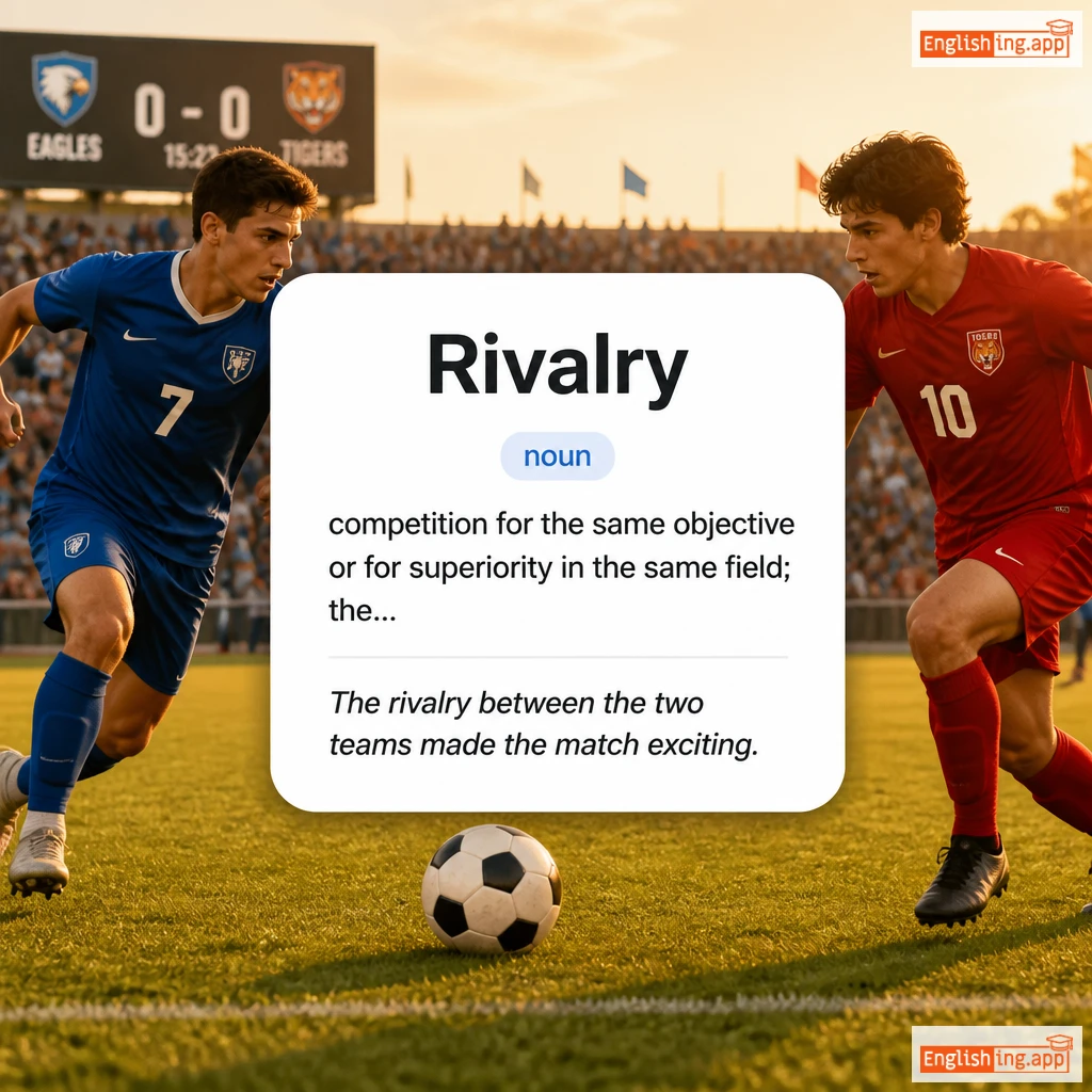Rivalry definition card — visual illustration of the meaning