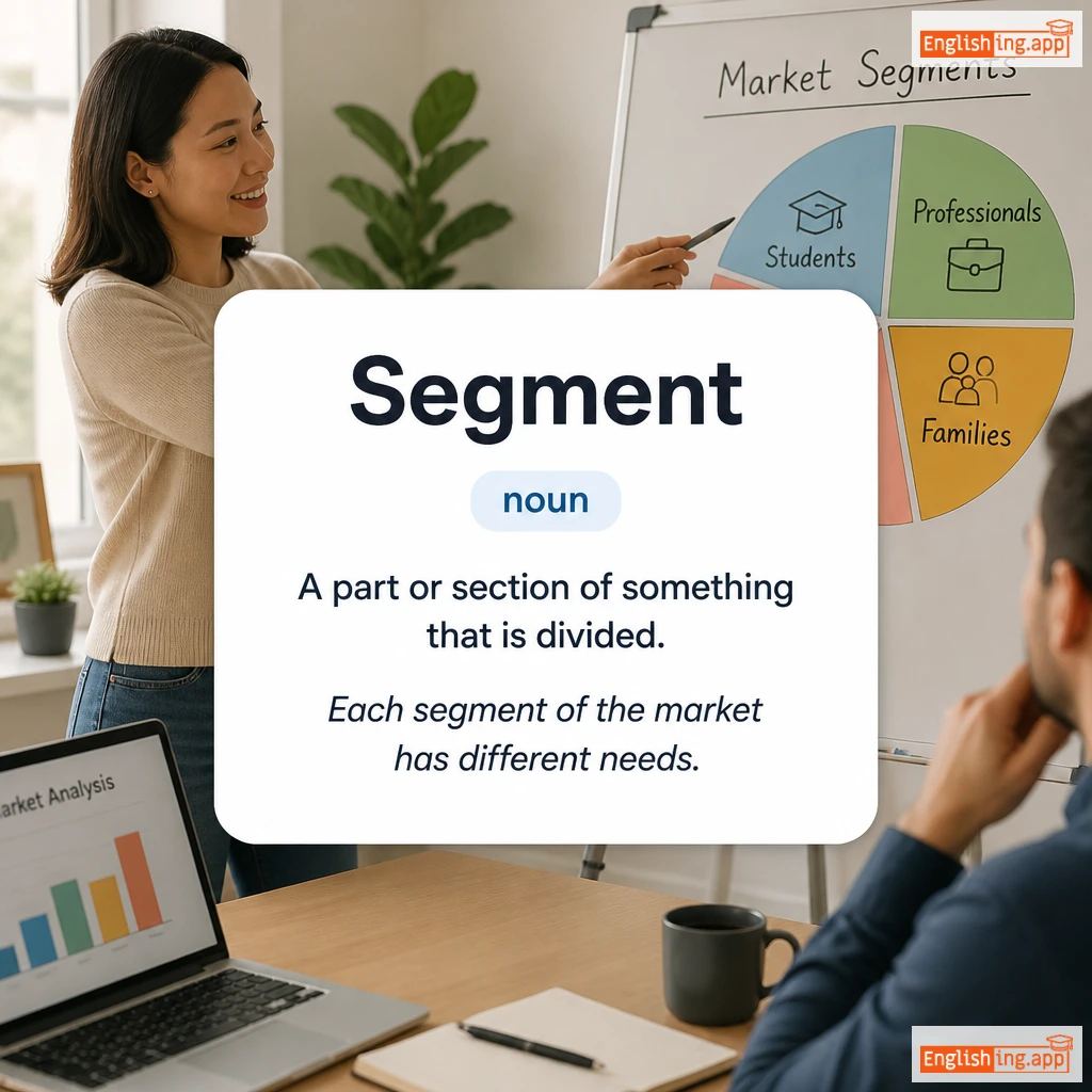 Segment definition card — visual illustration of the meaning