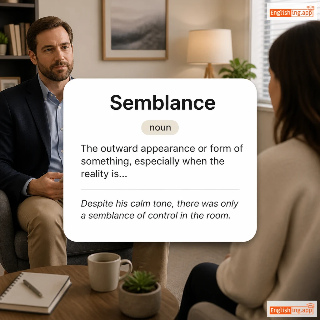 Semblance definition card — visual illustration of the meaning