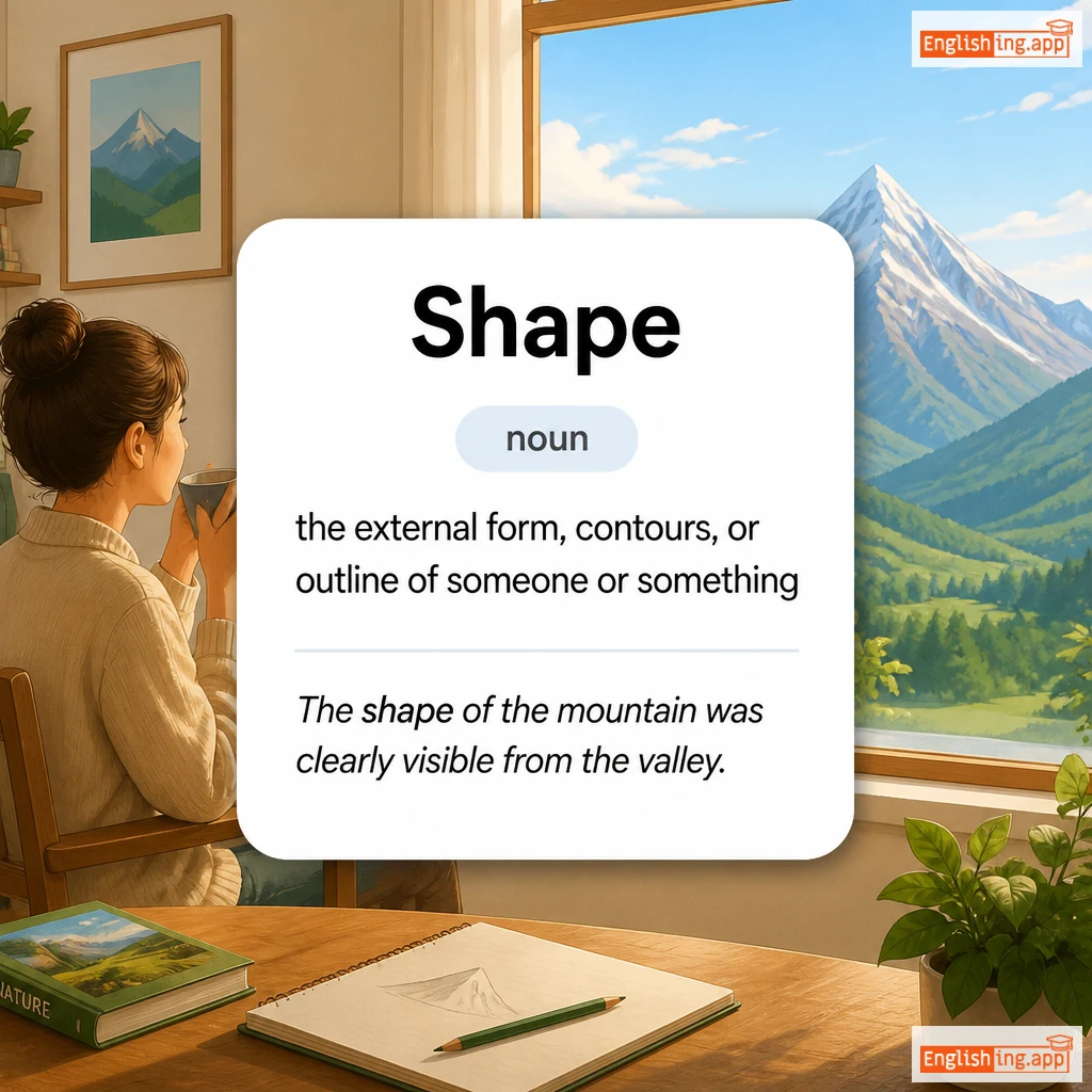 Shape definition card — visual illustration of the meaning
