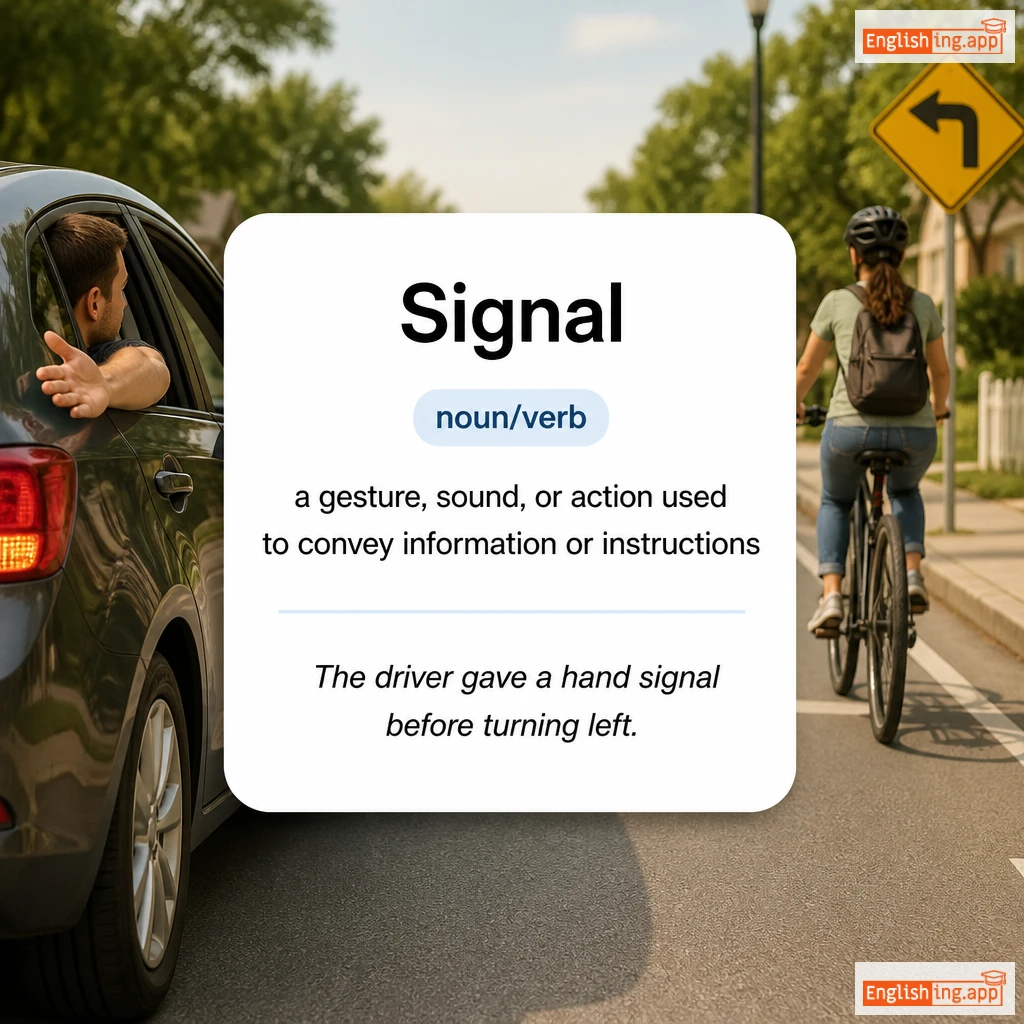 Signal definition card — visual illustration of the meaning