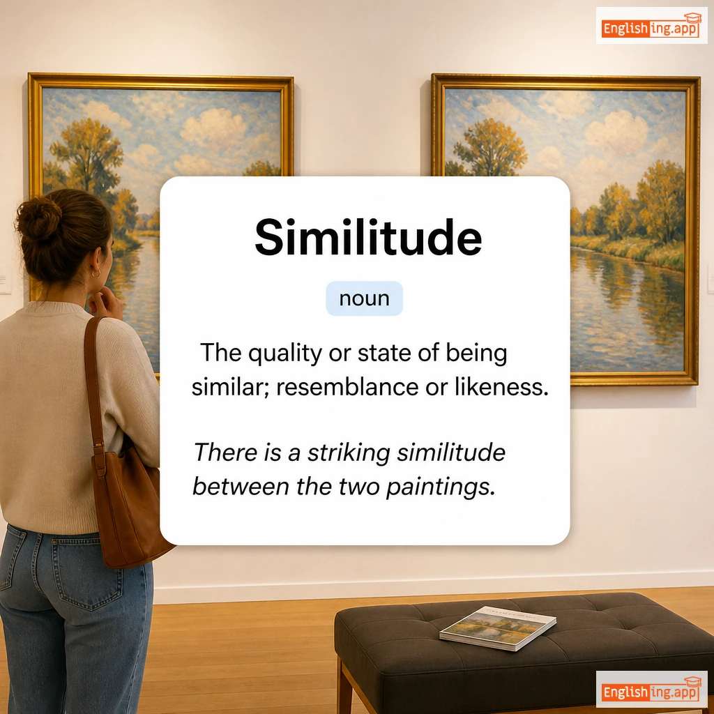 Similitude definition card — visual illustration of the meaning