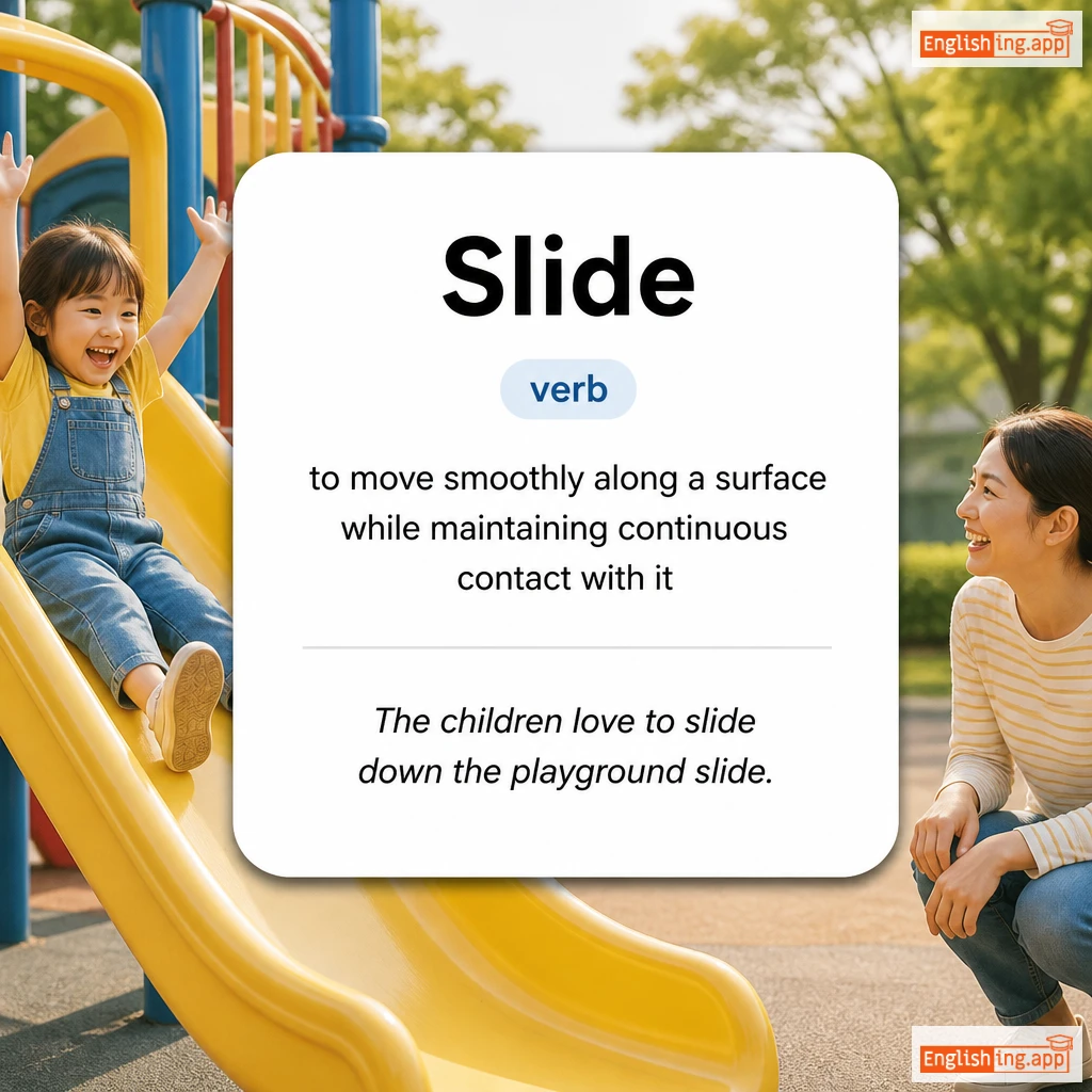 Slide definition card — visual illustration of the meaning