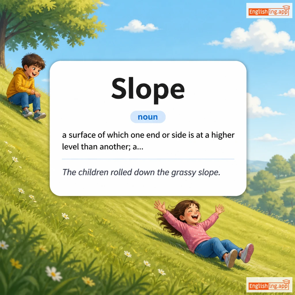Slope definition card — visual illustration of the meaning