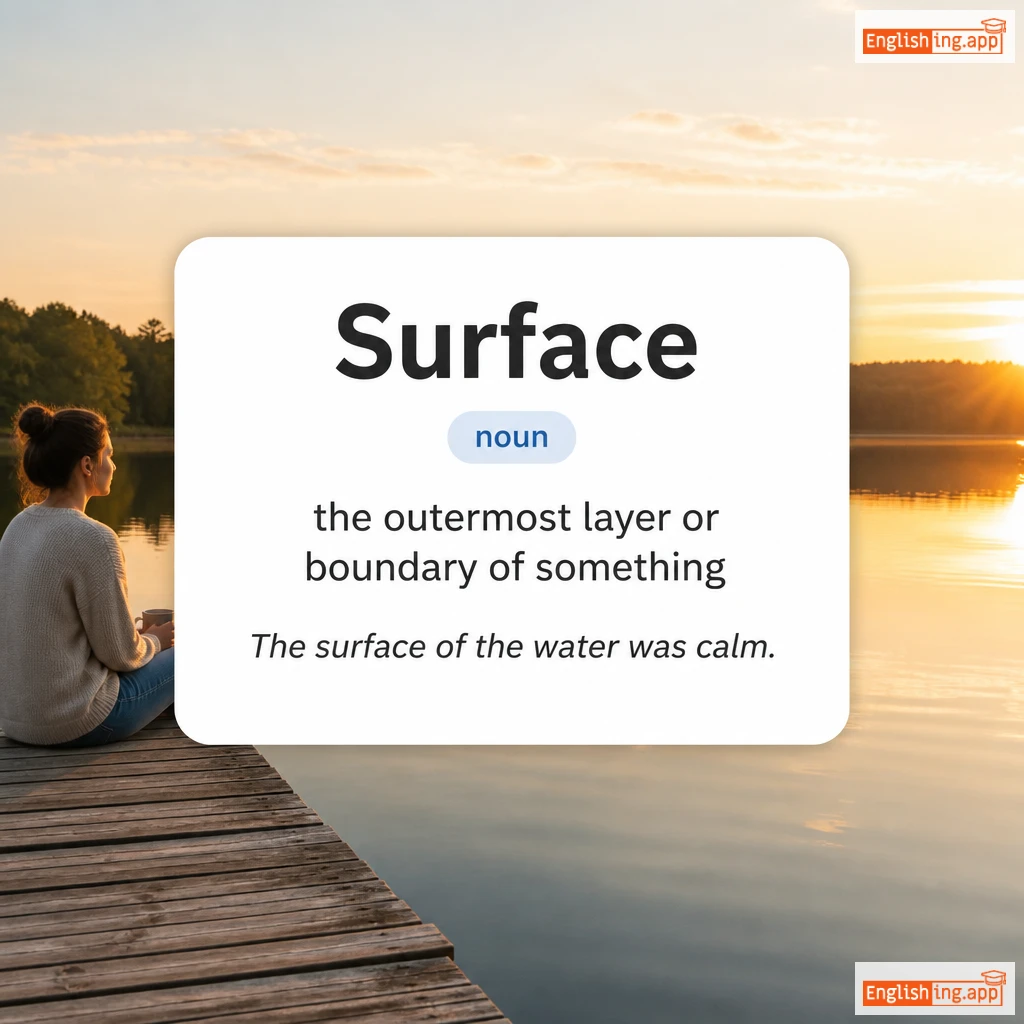 Surface definition card — visual illustration of the meaning