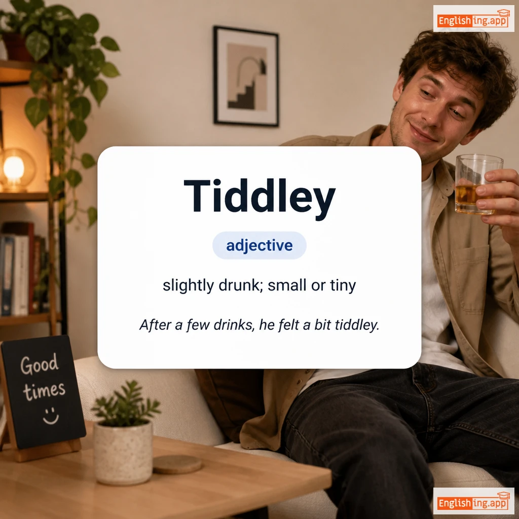 Tiddley definition card — visual illustration of the meaning