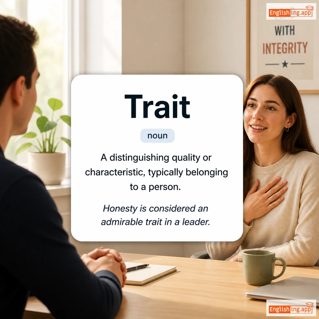 Trait definition card — visual illustration of the meaning