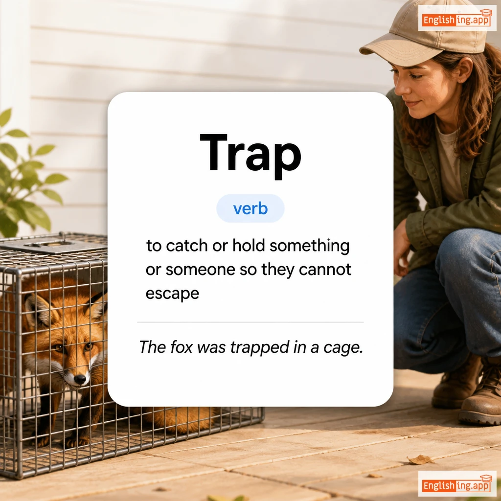 Trap definition card — visual illustration of the meaning