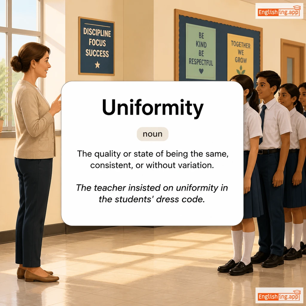 Uniformity definition card — visual illustration of the meaning