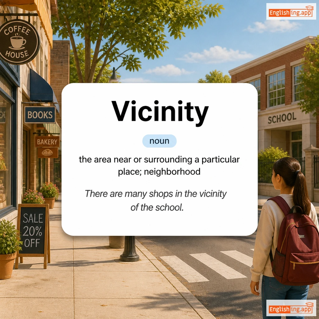Vicinity definition card — visual illustration of the meaning
