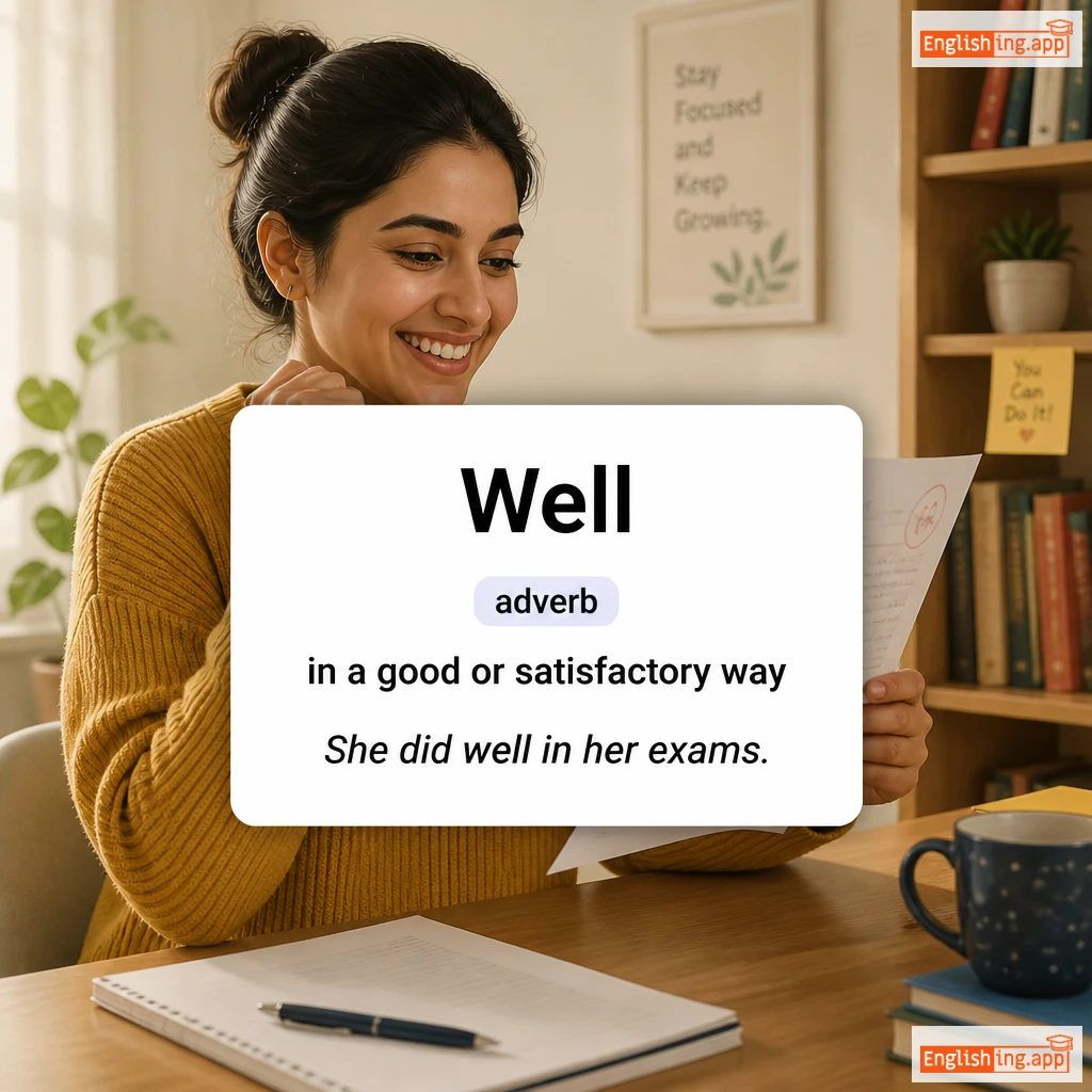 Well definition card — visual illustration of the meaning