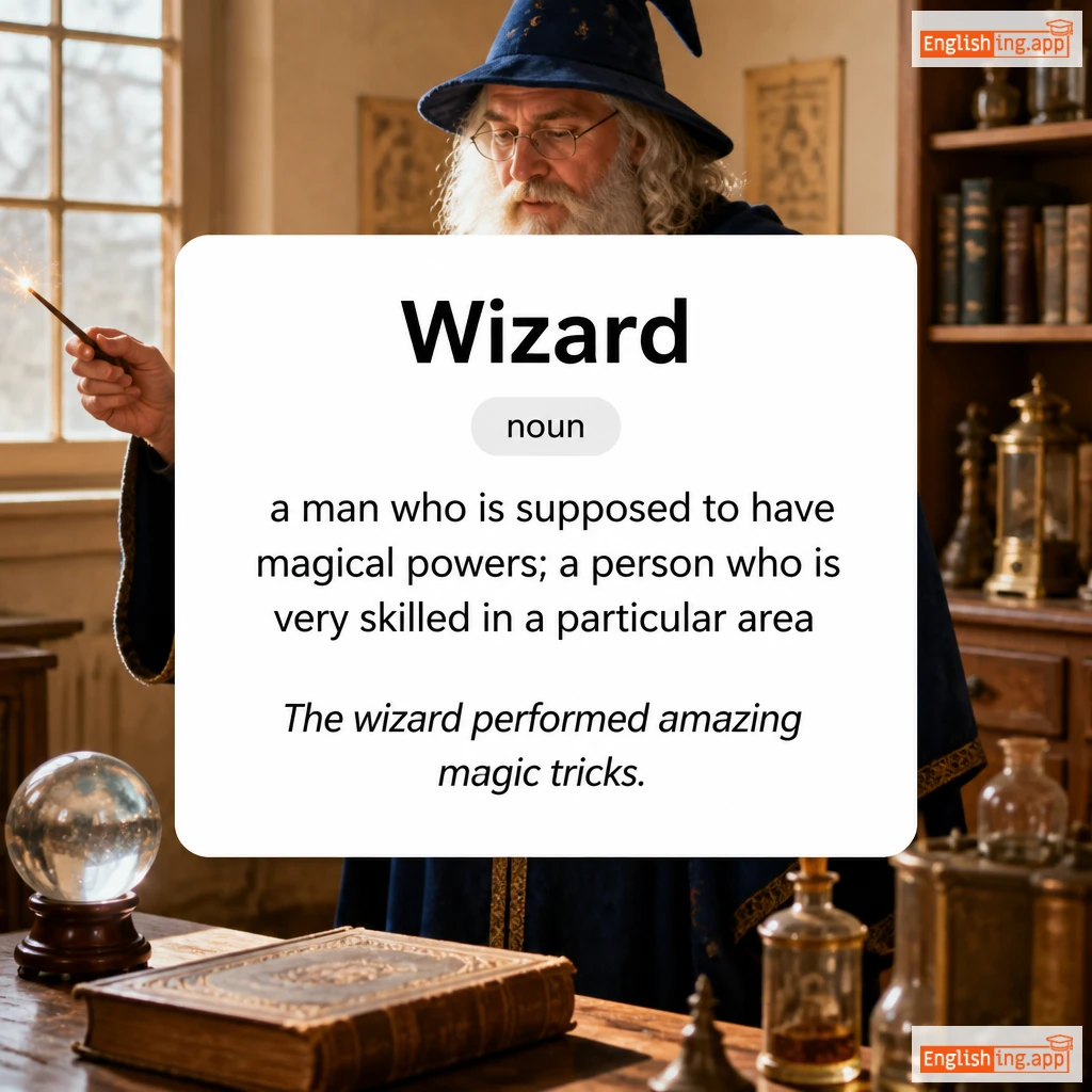 Wizard definition card — visual illustration of the meaning