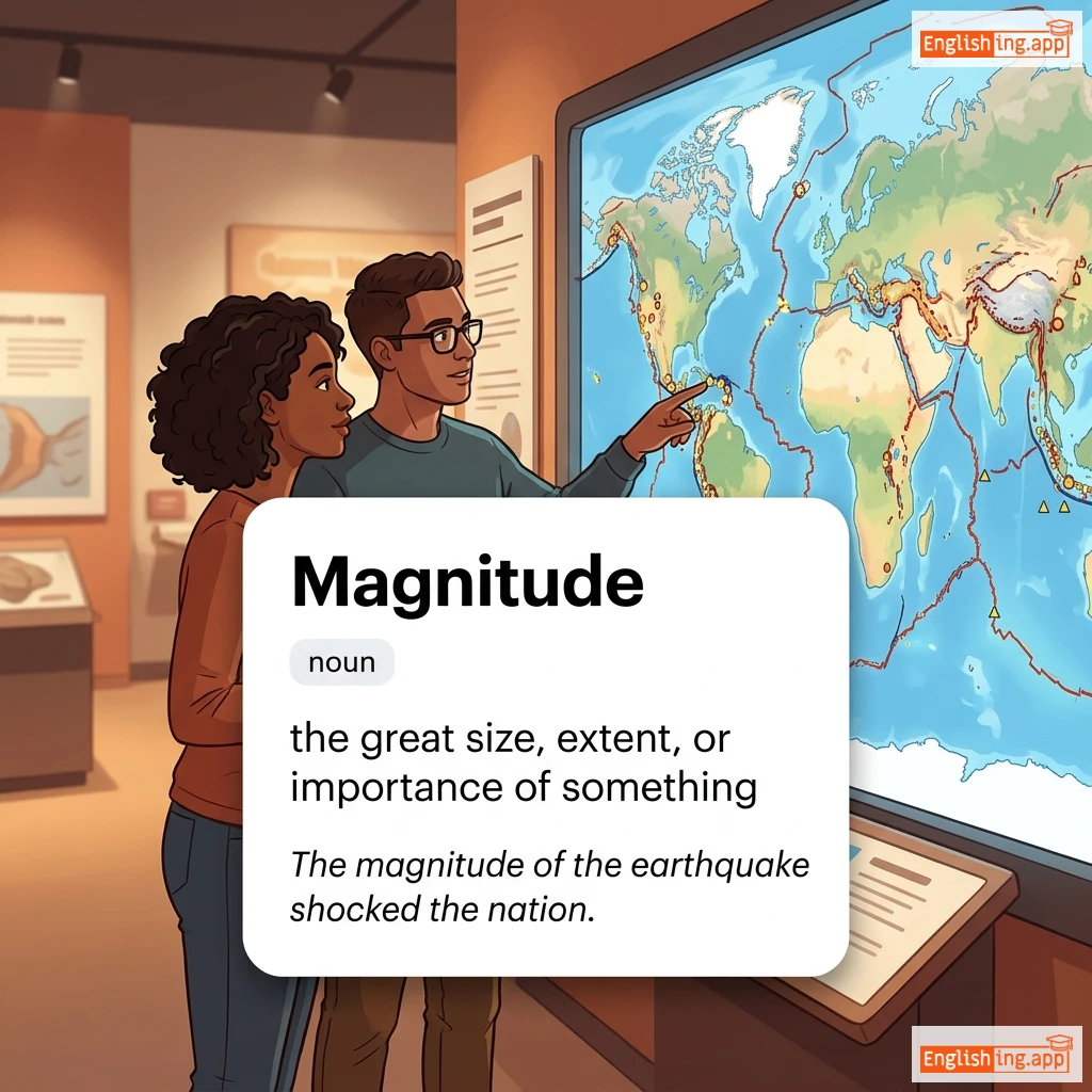 Magnitude definition card — visual illustration of the meaning