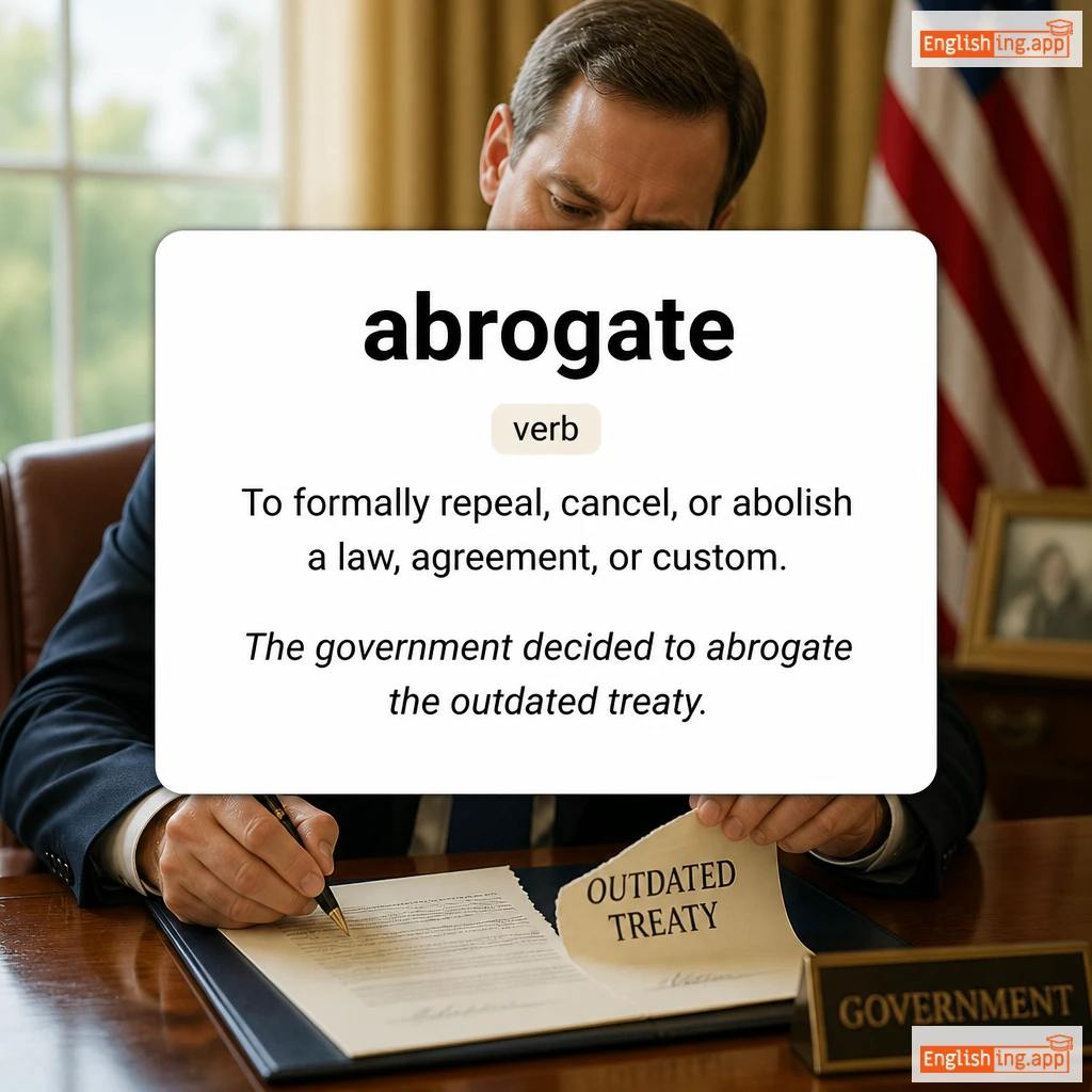 abrogate definition card — visual illustration of the meaning