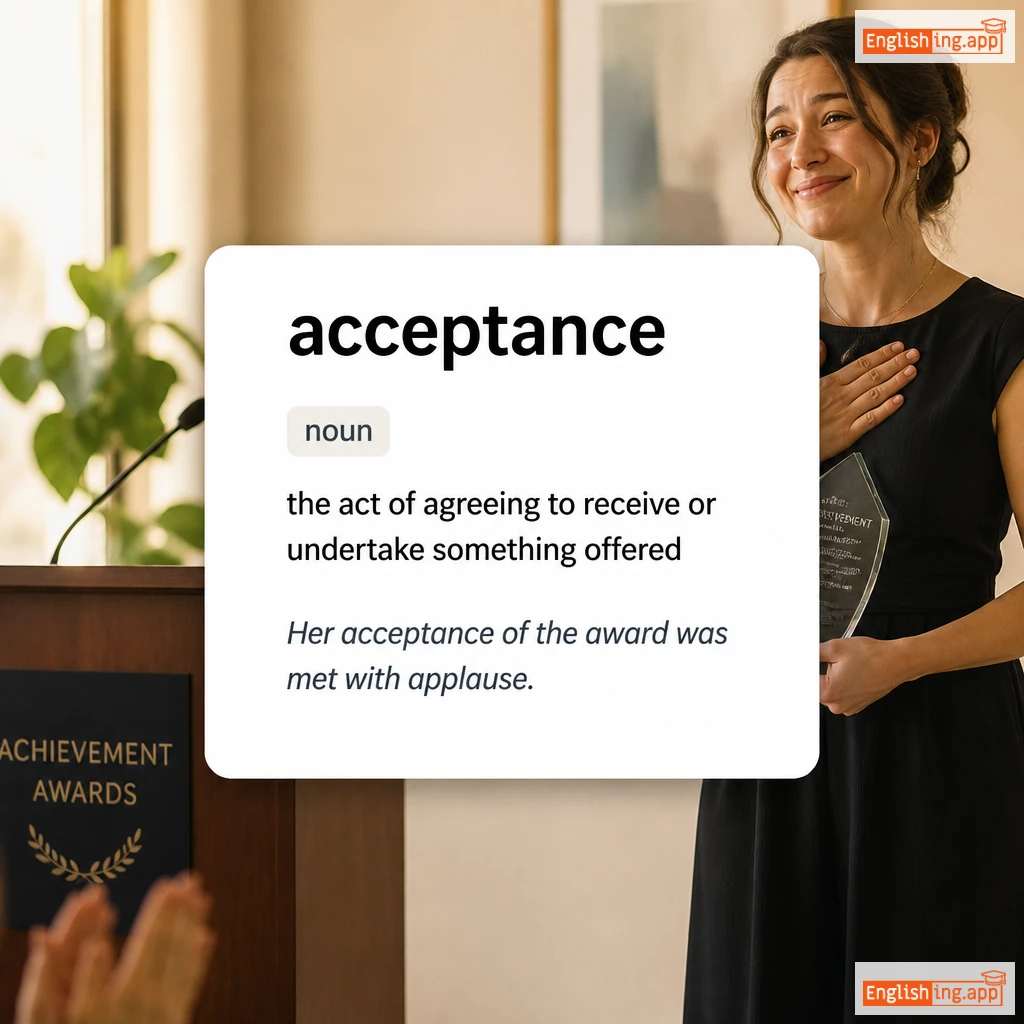 acceptance definition card — visual illustration of the meaning